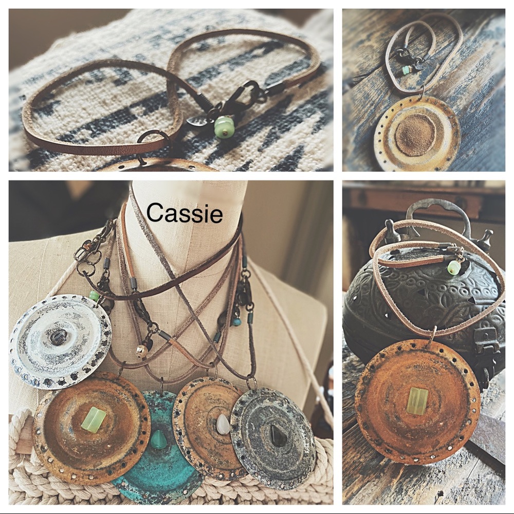 HPπ΅Metal Patina Discs & Leather - Picture 7 of 8